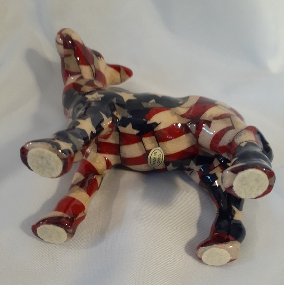 Donkey figurine American Flag patchwork print - Picture 6 of 6